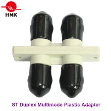 St Duplex Multimode Plastic Standard Fiber Optic Adapter